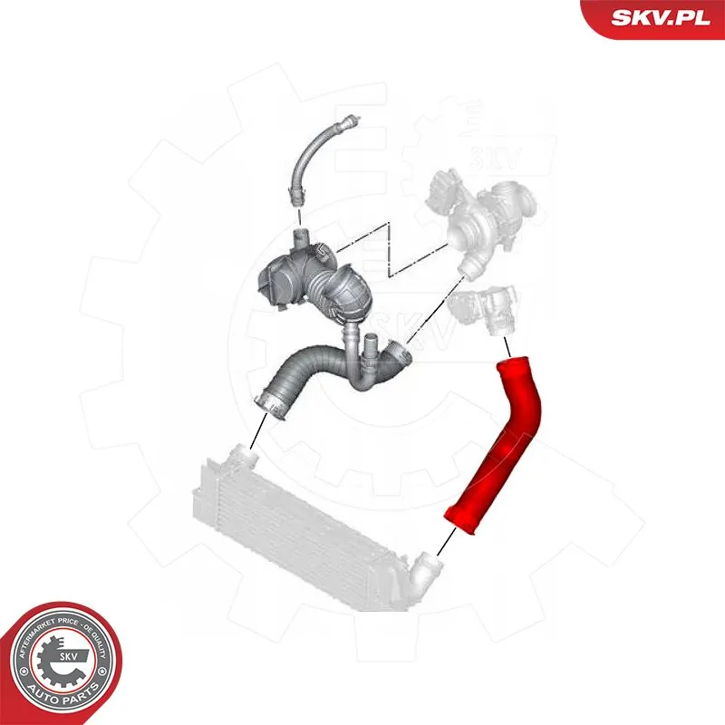 Купить 43SKV485 SKV Патрубок интеркулера