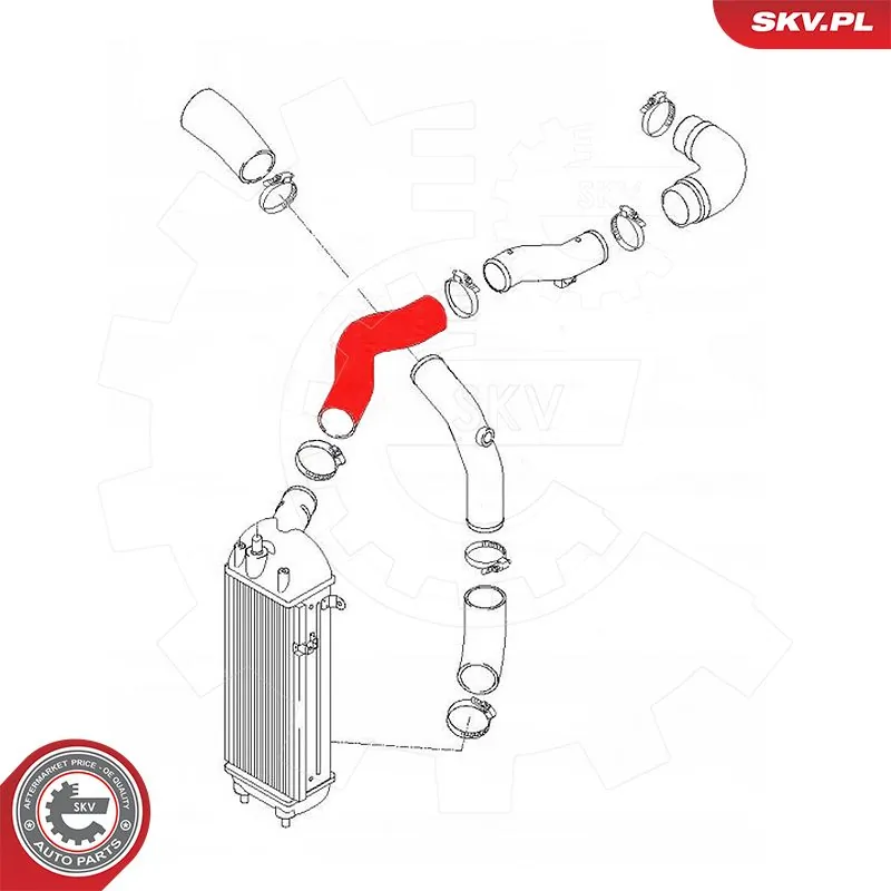 Купить 54SKV090 SKV Патрубок интеркулера