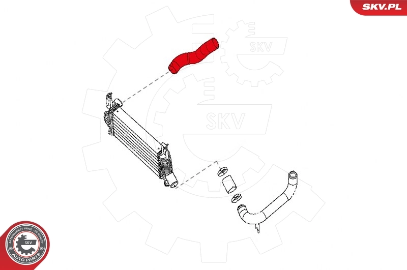 Купить 24SKV958 SKV Патрубок интеркулера