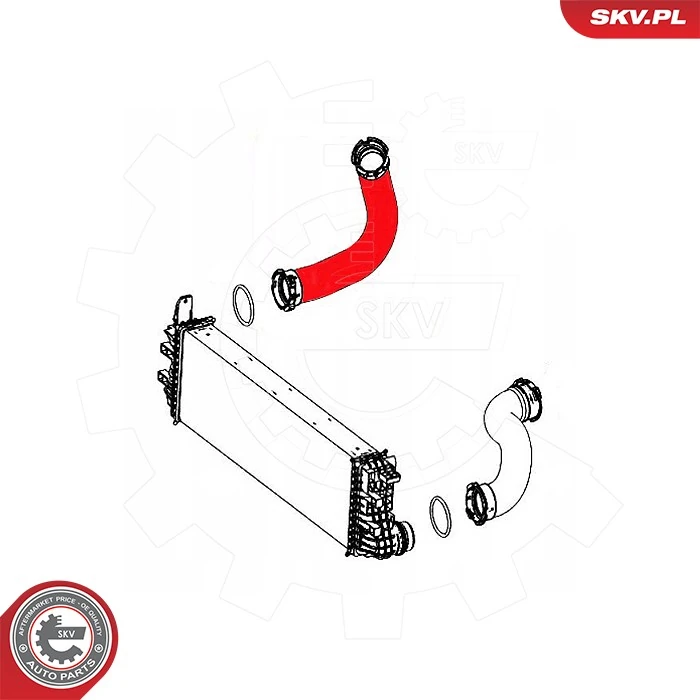 Купить 43SKV435 SKV Патрубок интеркулера