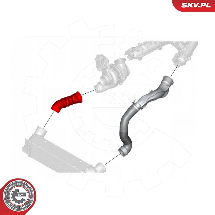 Купить 43SKV437 SKV Патрубок интеркулера