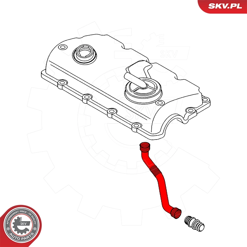 Купить 96SKV080 SKV Трубка картера воздушная