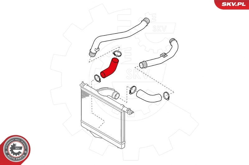 Купить 24SKV853 SKV Патрубок интеркулера