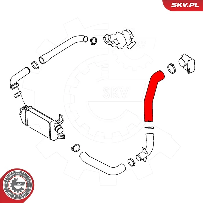Купить 43SKV456 SKV Патрубок дроссельной заслонки