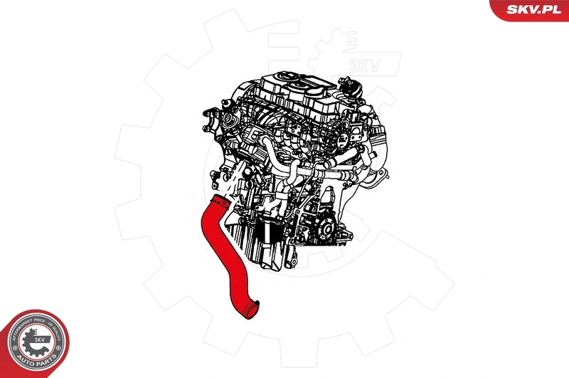 Купить 24SKV870 SKV Патрубок интеркулера
