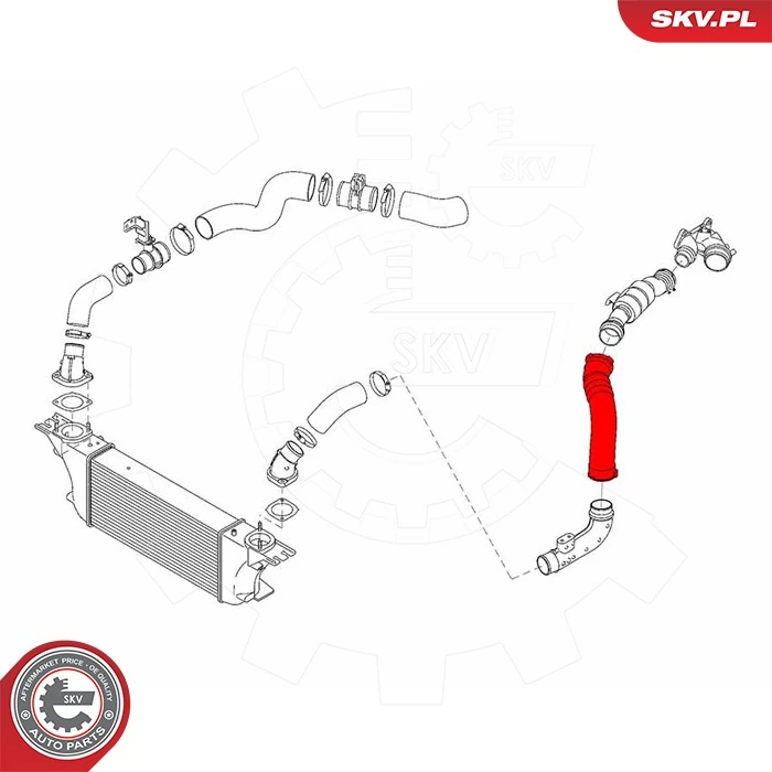 Купить 43SKV475 SKV Патрубок интеркулера