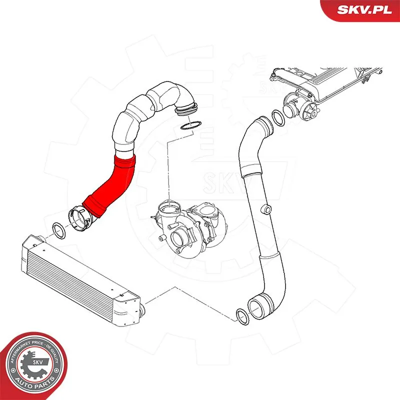 Шланг интеркуллера Thermotec DCB158TT