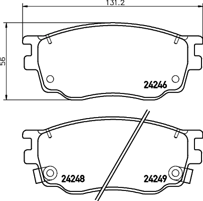 Колодки Mazda 6 универсал (GY) (2002 - 2007) цена, от 21.54 USD