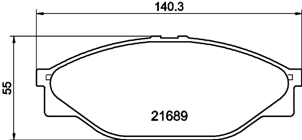 Передние тормозные колодки QF0053E Q-top