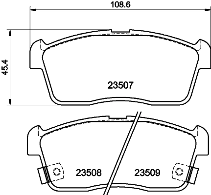 04465B1010 Daihatsu Колодки передние