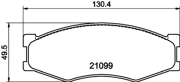 Тормозные колодки Toko cars T2114011