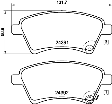 0000121501 Renault (RVI) Колодки передние