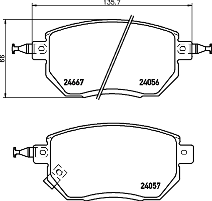  Передние тормозные колодки Nissan Murano 