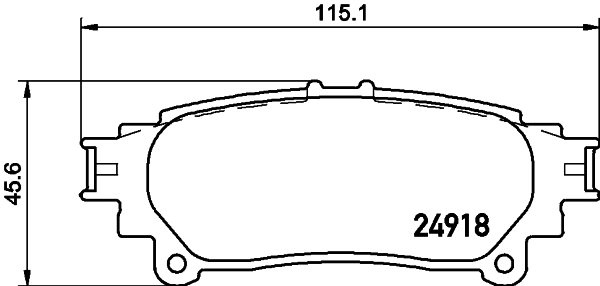 Задние тормозные колодки QE0042S Q-top