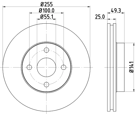 Передние тормозные диски F33501102 BYD