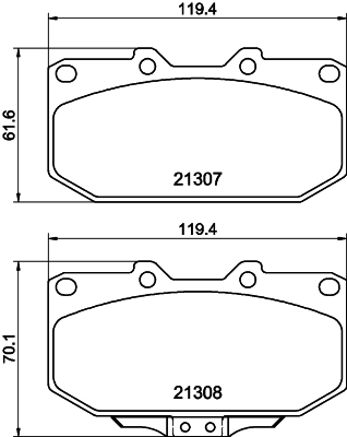 Тормозные колодки Akebono C11047AKE