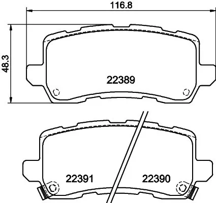 261698 Power Stop Колодки тормозные дисковые комплект