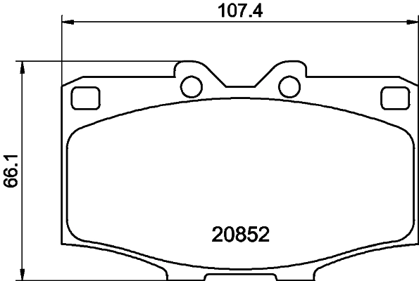 Передние тормозные колодки 0446560040 Toyota