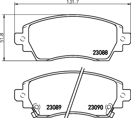 Передние тормозные колодки L0238 PSP