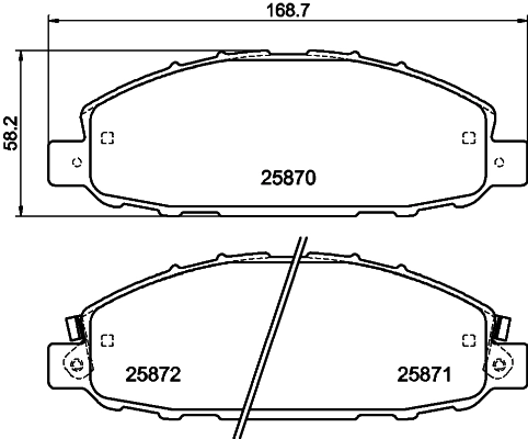 Купить D10603XA0A Nissan/Infiniti Колодки тормозные