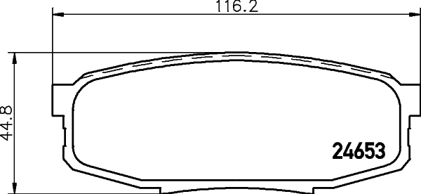 Задние тормозные колодки MP3701N Mintye