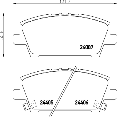 Передние тормозные колодки CJ1451LD Lamda