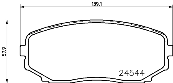 AD1258 Advics Колодки передние