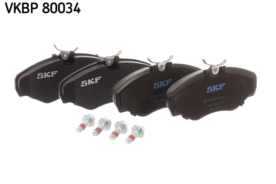 VKBP80034 SKF Колодки передние