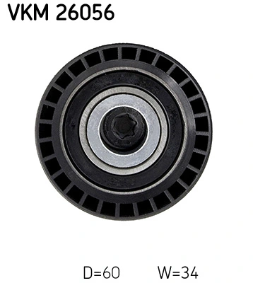 Rolo parasita da correia do mecanismo de distribuição de gás Volvo XC90 2 256