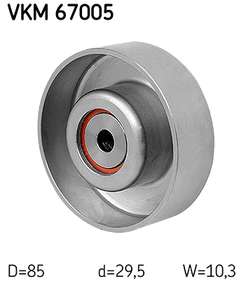 VKM67005 SKF Ролик приводного ремня, паразитный