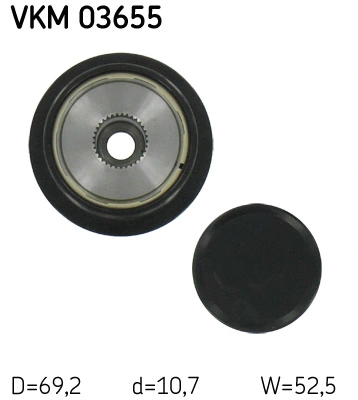 Инерционный шкив SKF VKM03655 цена, от 81.54 USD