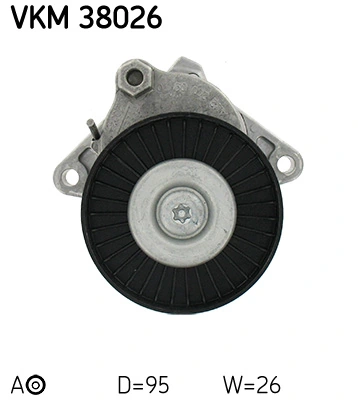 Роликовий модуль натяжителя ремня SKF VKM38026 цена, от 93.08 USD