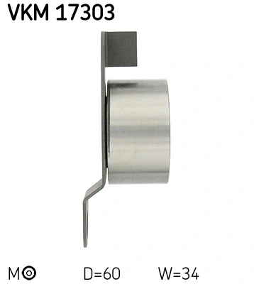 Ролик натяжителя ремня газораспределения SKF VKM17303 цена, от 35.06 USD