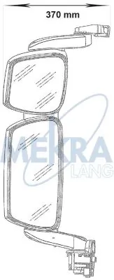 Правое боковое зеркало Iveco 504150527