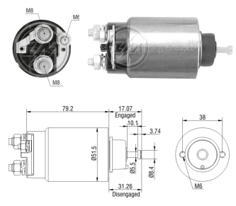 Втягивающее реле стартера SS9020 AS/Auto Storm