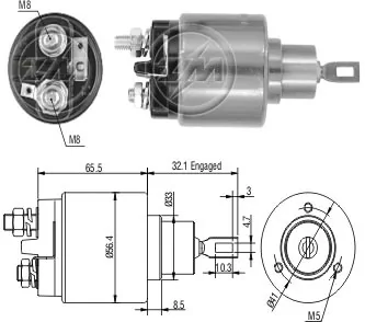 1986SE1675 Bosch Тяговое реле стартера