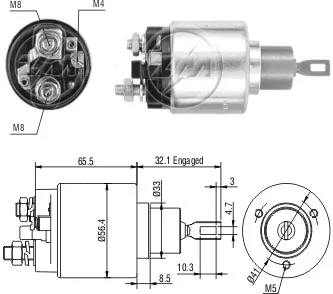 SS0035 AS/Auto Storm Тяговое реле стартера