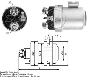 SS9192P AS/Auto Storm Тяговое реле стартера