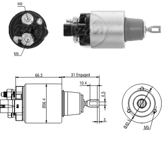 SS0050 AS/Auto Storm Тяговое реле стартера