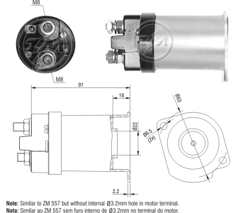 SS1011P AS/Auto Storm Тяговое реле стартера