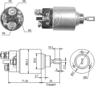Relê retrator do motor de arranco para BMW 3  E46