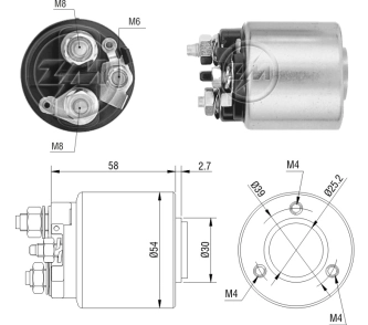  Relê retrator do motor de arranco Volvo S40 I sedan (VS) (1995 - 2003) I