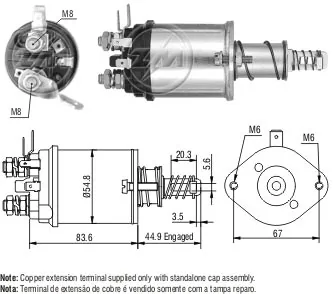 Втягивающее реле стартера Ford Sierra 2