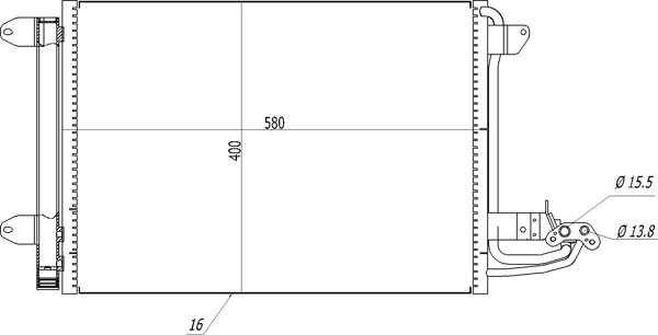 Compre Radiador de aparelho de ar condicionado Volkswagen Touran 2