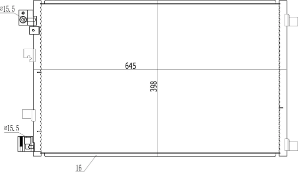 Конденсатор кондиционера VALEO CA1510 цена, от 96.66 USD