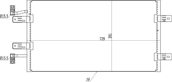 Купить 42260107 AND Радиатор системы охлаждения кондиционера