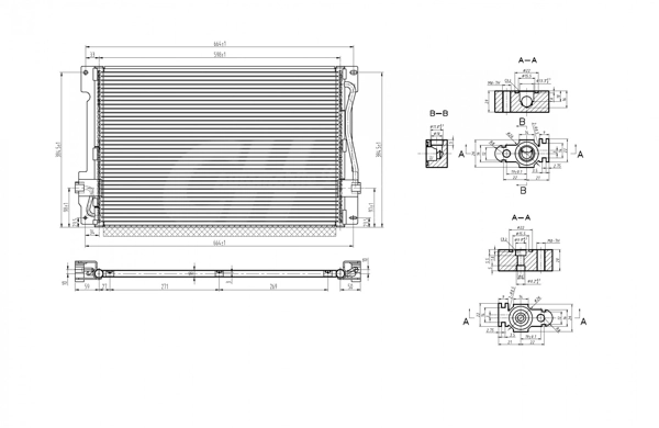 Конденсатор кондиционера Volvo 850 седан (LS) (1991 - 1996) цена, от 72.47 USD