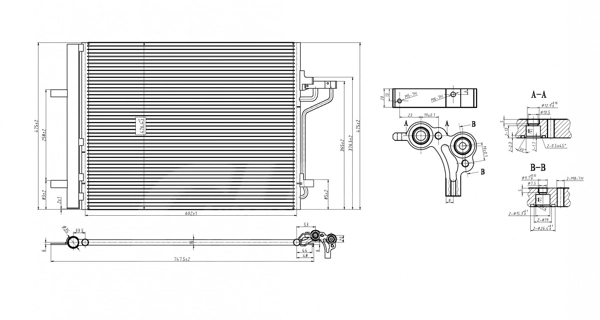 Конденсатор кондиционера Koyorad CD320702 цена, от 89.79 USD