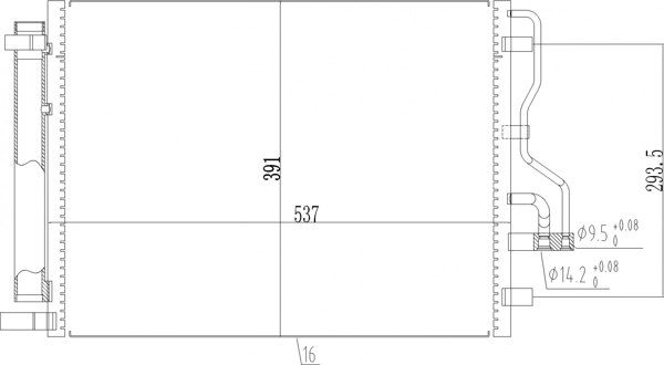 Конденсатор кондиционера Kale 345420 цена, от 88.67 USD