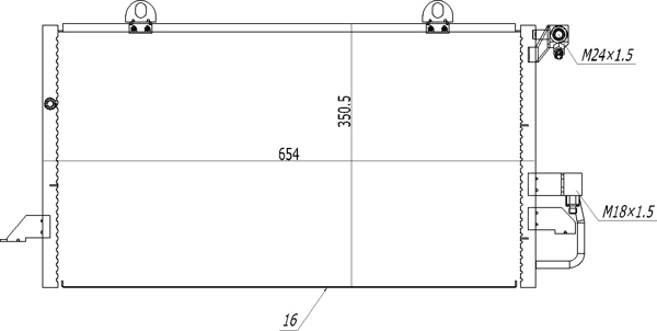Купить Радиатор кондиционера Ауди 80 B4 8C2